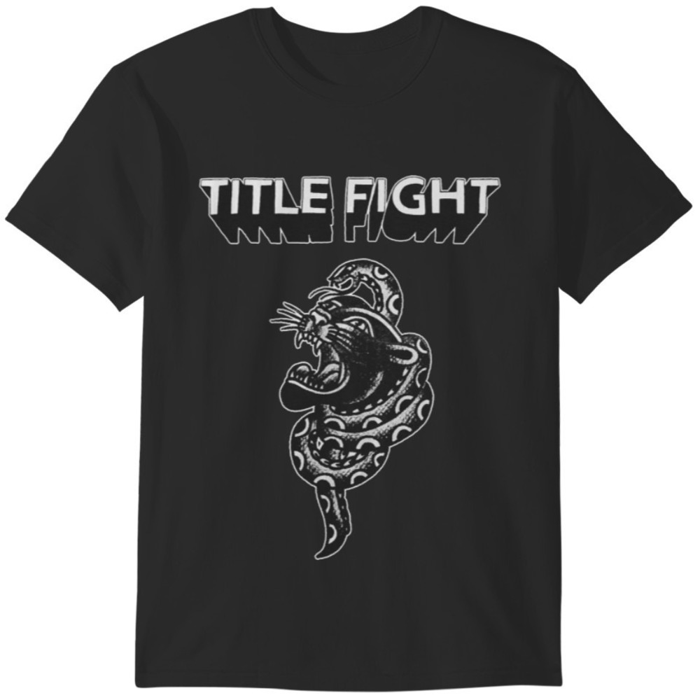 Title Fight Floral Green T Shirt Band Merchandise Retro Style Unisex Tee